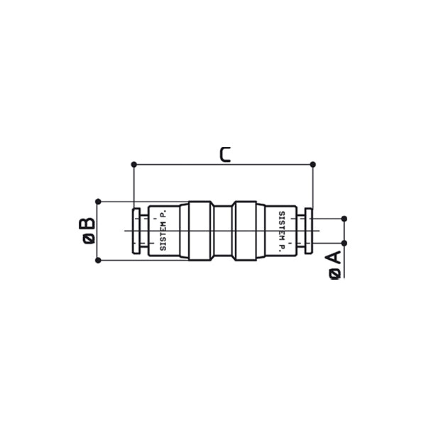 50/B - Raccordo INTERMEDIO DRITTO - Raccordi rapidi in METALLO - Raccorderia - Ani (Conf. da 10pz) 50/B - Raccordo INTERMEDIO DRITTO - Raccordi rapidi in METALLO - Raccorderia - Ani (Conf. da 10pz)